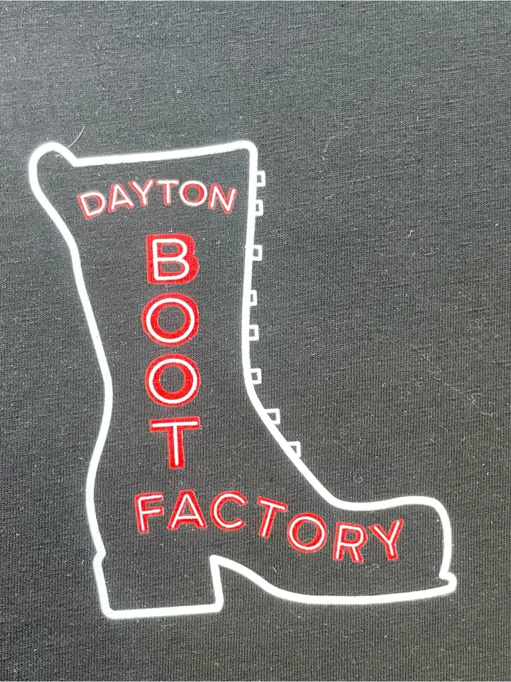 Vintage Dayton Boots T-Shirt Men’s 2XL Black No Daytons Allowed Graphic Tee - Picture 2 of 9